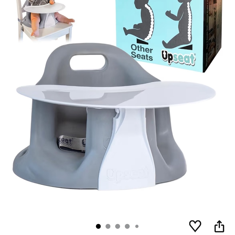 Gray Baby Floor Seat with Tray